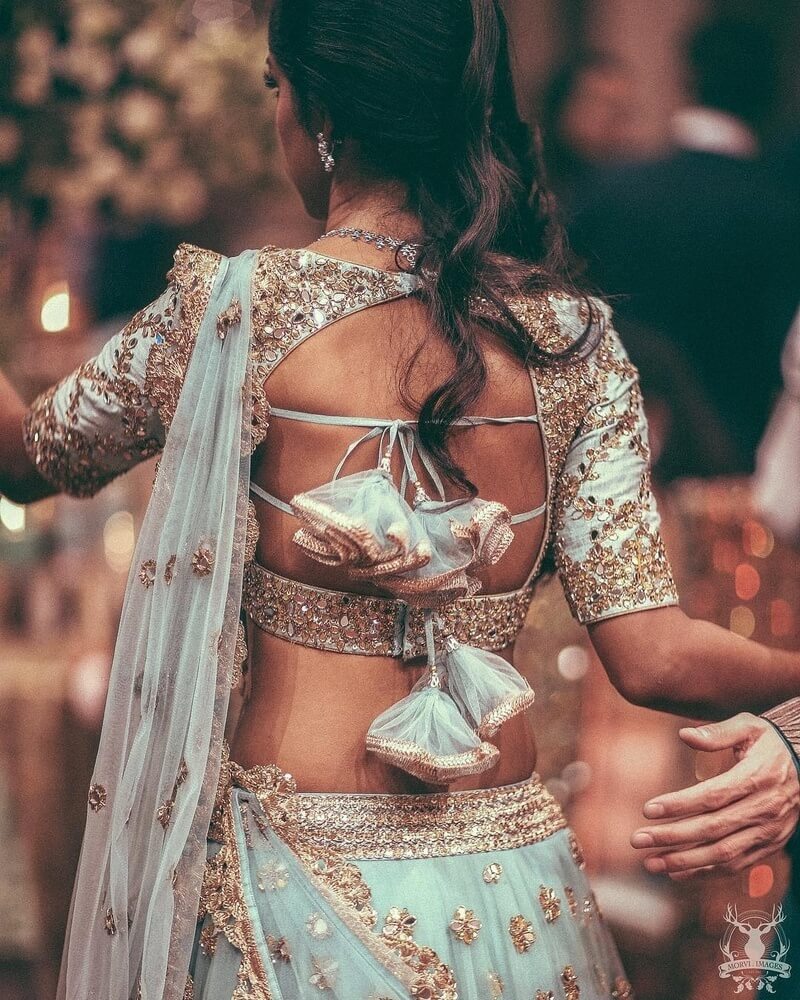 Fancy Dori Designs Your Wedding saree Blouse