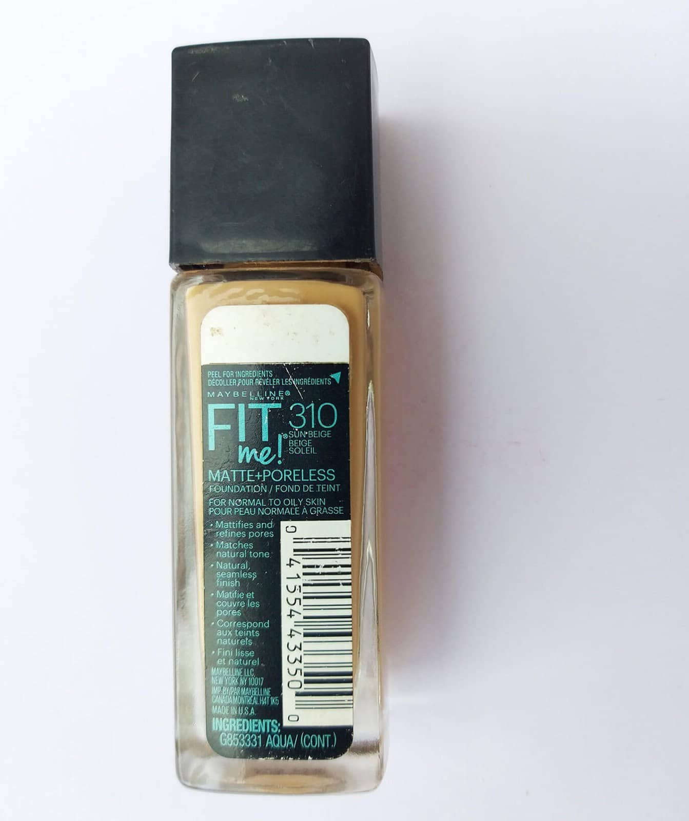 maybelline fit me foundation 310 ingredients