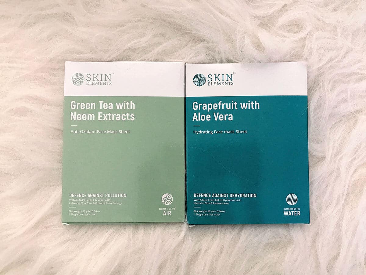 skin elements face mask sheet review