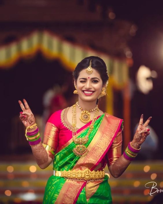 beautiful south indian bride