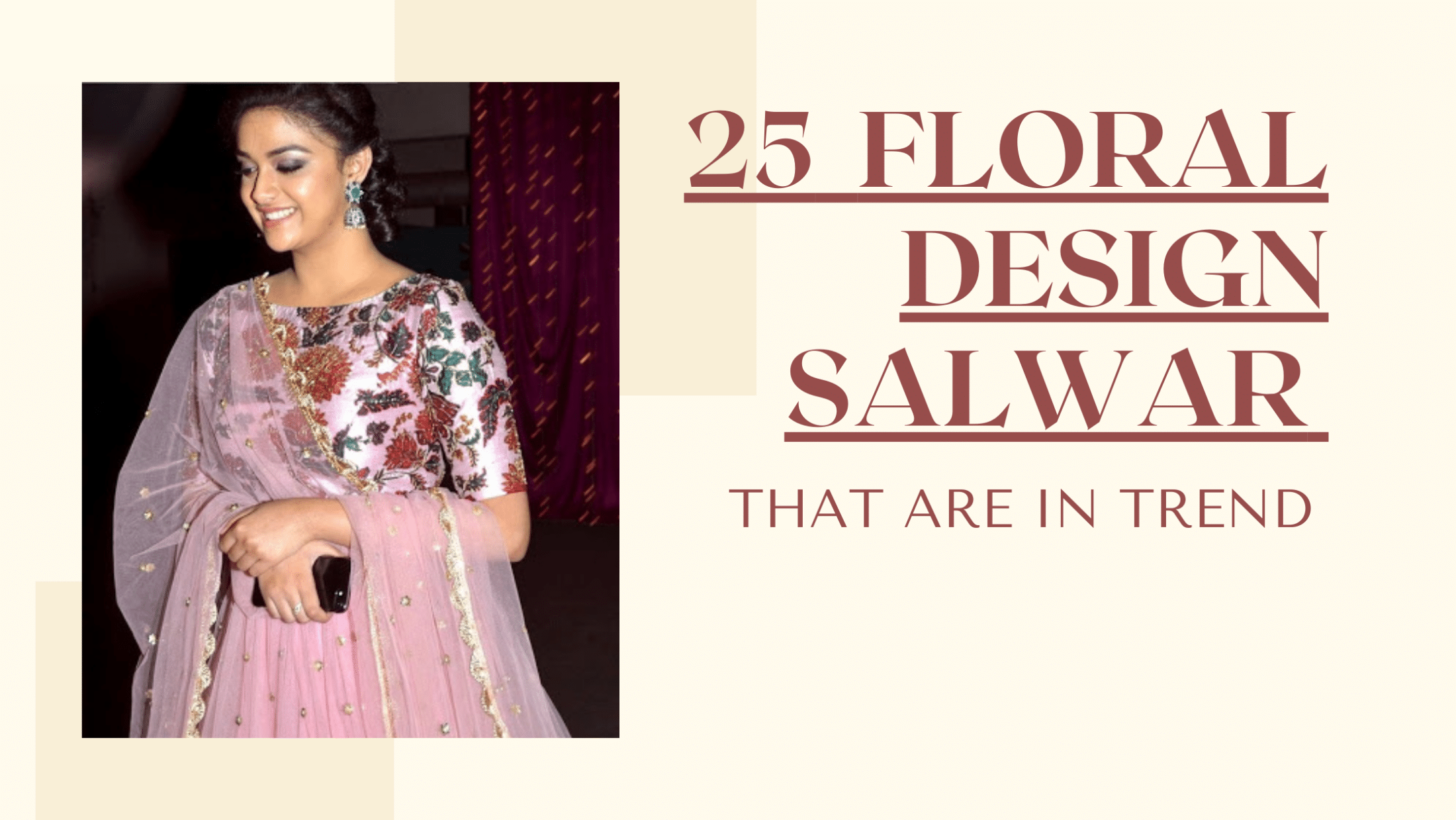 25 Beautiful Floral Design Salwar That Are In Trend