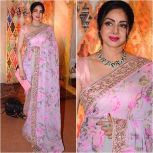 85 Beautiful Floral sarees for This Diwali - Candy Crow