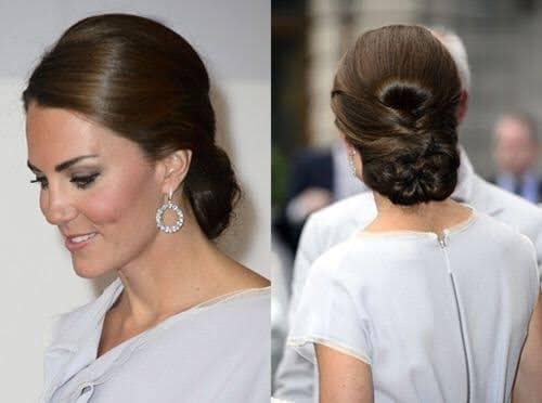  Kate Middleton  formal hair bun 