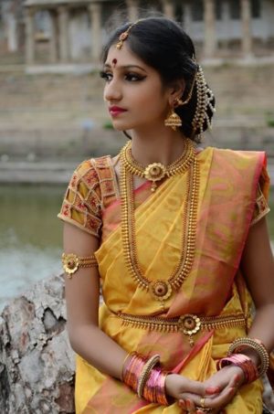 30 Blouse Designs For Yellow Silk Saree - Candy Crow