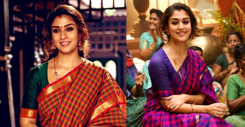 style cotton saree like nayanthara