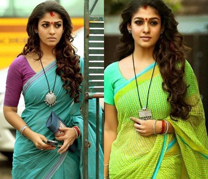 style cotton saree like nayanthara