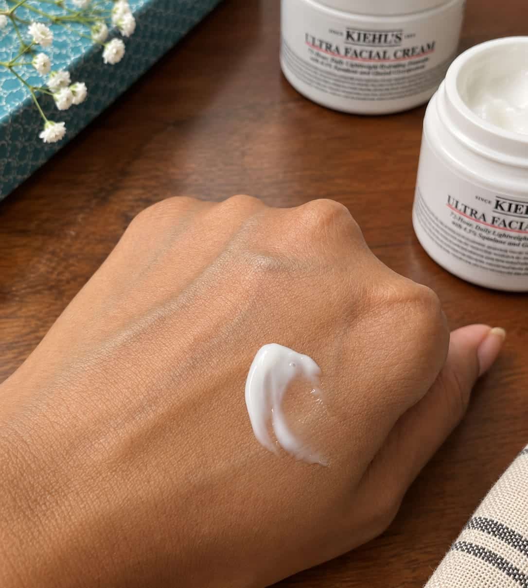 swatch of Kiehl's Ultra Facial Cream Review